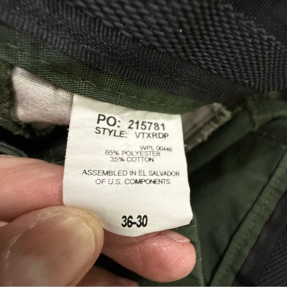Vertx tactical pants cargo green reinforced knee mens 36 x 30 ripstop workwear - Picture 15 of 15